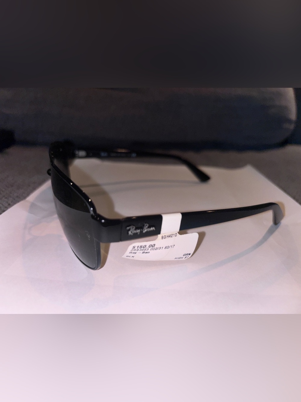 Ray-Ban Black Sunglasses with Dark Lenses - Picture 2 of 5